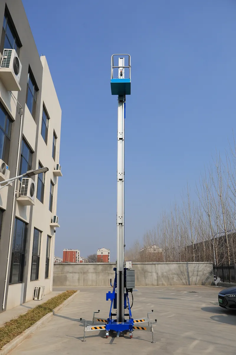Push-around Single Mast Lift